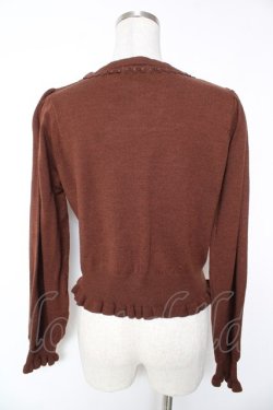 画像2: axes femme kawaii / 2つリボンカーディガン M 茶 Y-26-01-12-044-AX-TO-SZ-ZY