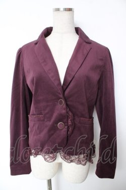 画像1: axes femme / スエードジャケット M パープル Y-26-01-12-045-AX-JA-SZ-ZY