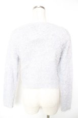 画像2: axes femme / モチーフレース付きカーデ  サックス Y-26-01-12-048-AX-TO-SZ-ZT623 (2)