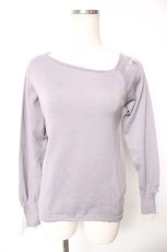画像1: axes femme / 袖レースニット  ラベンダー Y-26-01-12-049-AX-TO-SZ-ZT629 (1)