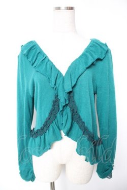 画像1: axes femme / フリルボレロ M グリーン Y-26-01-12-052-AX-TO-SZ-ZY