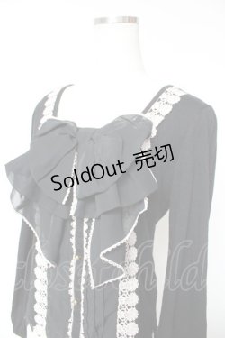 画像3: axes femme / BIGリボンカットソー  黒 Y-26-01-12-058-AX-TO-SZ-ZY