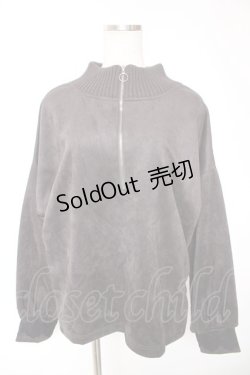 画像1: axes femme / ハーフジップアップトレーナー  グレー Y-26-01-12-061-AX-TO-SZ-ZY