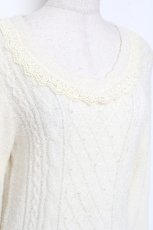 画像3: axes femme / 格子柄ペプラム切替プルオーバー  生成り Y-26-01-12-067-AX-TO-SZ-ZT624 (3)