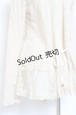 画像3: axes femme / レース切替トッパーカーデ  生成り Y-26-01-12-068-AX-TO-SZ-ZY