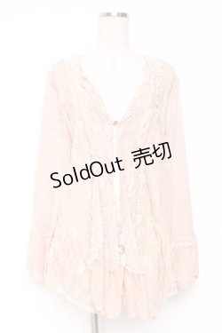 画像1: axes femme / レーストッパーカーデ  ピンク Y-26-01-12-069-AX-TO-SZ-ZY