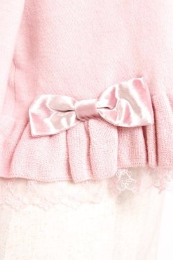 画像4: Maria pipi / コットンカシミアニットボレロ  ピンク Y-26-01-12-070-EL-TO-SZ-ZY