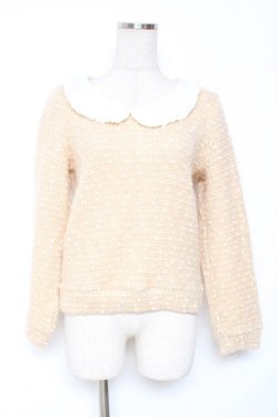 画像1: Ank Rouge / 衿付きドットニット M 生成り Y-26-01-12-071-CA-TO-SZ-ZY