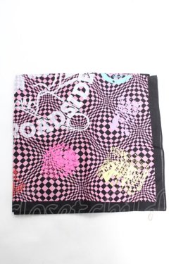画像1: SEX POT ReVeNGe / ブロックチェックバンダナ  ピンク×黒 Y-26-01-12-008-SP-ZA-SZ-ZY