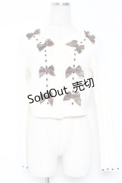 画像1: LIZ LISA / Vネックニットカーディガン 0 ベージュ Y-26-01-12-073-LO-TO-SZ-ZY