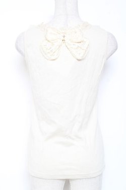 画像2: axes femme / はしごレースタンク  生成り Y-26-01-12-075-AX-TO-SZ-ZY