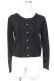 画像1: axes femme / ファーティペット付きカーディガン M 黒 Y-26-01-12-076-AX-TO-SZ-ZY (1)