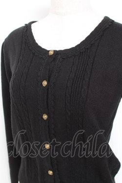 画像3: axes femme / ファーティペット付きカーディガン M 黒 Y-26-01-12-076-AX-TO-SZ-ZY