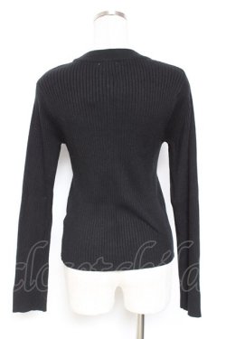 画像2: axes femme / ランダムパールデザインニット F 黒 Y-26-01-12-077-AX-TO-SZ-ZY