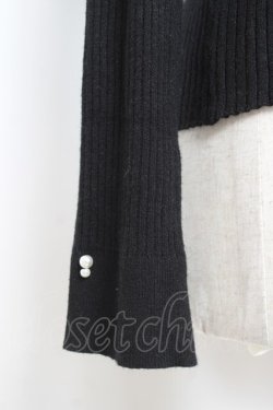 画像4: axes femme / ランダムパールデザインニット F 黒 Y-26-01-12-077-AX-TO-SZ-ZY