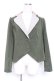 画像1: axes femme / バイカラーショートジャケット  カーキ Y-26-01-12-079-AX-JA-SZ-ZY (1)
