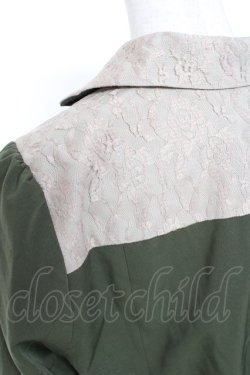 画像4: axes femme / バイカラーショートジャケット  カーキ Y-26-01-12-079-AX-JA-SZ-ZY