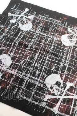 画像2: HIDEROCK Design / プリントバンダナ  黒 Y-26-01-12-009-PU-ZA-SZ-ZY