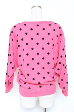 画像2: Candy Stripper / ドットカーディガン（ピンク） 2 ピンク?ブラック Y-26-01-12-083-PU-TO-IG-ZY