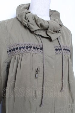 画像3: Candy Stripper / スカルハートテープライトモッズコート  カーキ Y-26-01-12-087-PU-CO-SZ-ZY