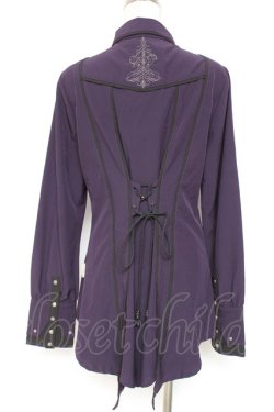 画像2: Rozen Kavalier / ジャボ付き衿刺繍ブラウス  パープル Y-26-01-12-089-OO-BL-SZ-ZY