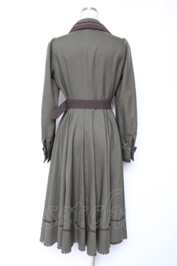 画像3: Innocent World / メランジュヘリンボーンワンピース M ダークグリーン×ショコラ Y-26-01-12-091-IW-OP-SZ-ZY