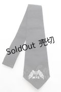 MA / ロゴ刺繍ネクタイ  黒 Y-26-01-12-013-PU-ZA-SZ-ZT0118Y