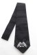 画像1: MA / ロゴ刺繍ネクタイ  黒 Y-26-01-12-013-PU-ZA-SZ-ZY (1)