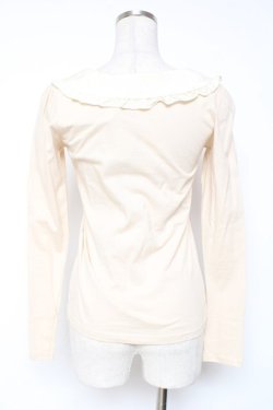 画像2: an another angelus / サテン襟巻きバラトップス F アイボリー Y-26-01-12-099-CA-TO-SZ-ZY