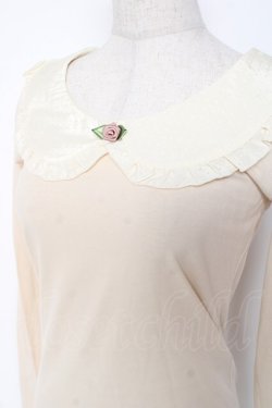 画像3: an another angelus / サテン襟巻きバラトップス F アイボリー Y-26-01-12-099-CA-TO-SZ-ZY