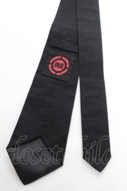 画像2: MA / ロゴ刺繍ネクタイ  黒 Y-26-01-12-013-PU-ZA-SZ-ZY
