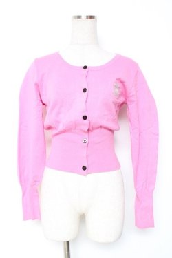 画像1: CHOICE / 王冠カーディガン S ピンク Y-26-01-12-103-PU-TO-SZ-ZY