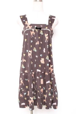 画像1: Emily Temple cute / パレード デ フォレットカットソーワンピース  チャコールグレー Y-26-01-12-107-ET-OP-SZ-ZY