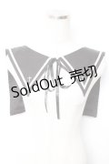 LISTEN FLAVOR / ゴシックセーラーつけ襟  ブラック Y-26-01-12-015-PU-ZA-SZ-ZT445-F003