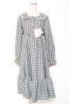 画像1: FLC / hsギンガムマルエリワンピース S 中黒 Y-26-01-12-111-LO-OP-SZ-ZI (1)