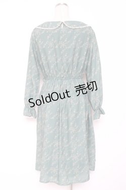 画像2: Fi.n.t / スノー千鳥柄ワンピース F グリーン Y-26-01-12-112-CA-OP-SZ-ZI