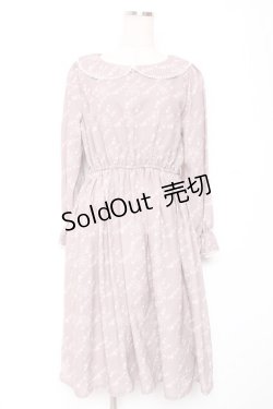 画像1: Fi.n.t / スノー千鳥柄ワンピース F ピンク Y-26-01-12-113-CA-OP-SZ-ZI