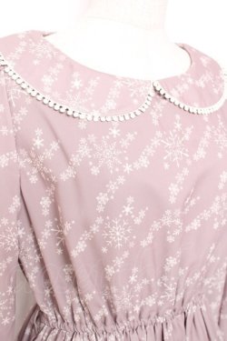 画像3: Fi.n.t / スノー千鳥柄ワンピース F ピンク Y-26-01-12-113-CA-OP-SZ-ZY