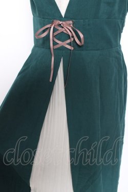 画像4: axes femme / フロントプリーツジャンスカ  グリーン Y-26-01-12-117-AX-OP-SZ-ZY