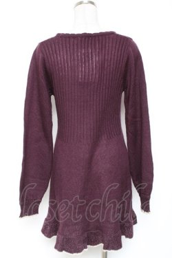 画像2: axes femme / バイカラーフリル使いプルオーバー  パープル Y-26-01-12-121-AX-TO-SZ-ZY