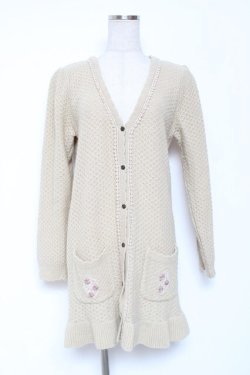 画像1: axes femme / ニットカーデ M 生成り Y-26-01-12-122-AX-TO-SZ-ZY