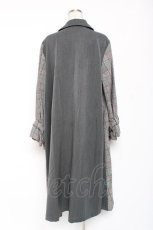 画像2: axes femme / チェック切替ワンピース  グレー Y-26-01-12-124-AX-OP-SZ-ZT073 (2)