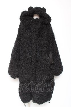 画像1: PUNK RAVE / くま耳ボアコート F ブラック Y-26-01-12-130-PU-CO-SZ-ZY