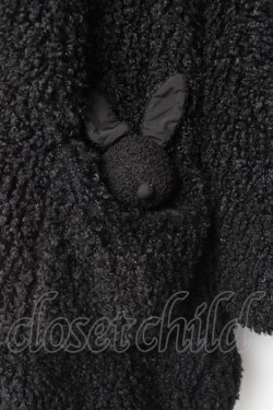 画像4: PUNK RAVE / くま耳ボアコート F ブラック Y-26-01-12-130-PU-CO-SZ-ZY