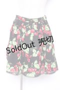 MILK / CHERRY gardenスカート  ブラック Y-26-01-12-133-ML-SK-SZ-ZY