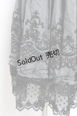 画像4: axes femme / グレンチェックハイウエストスカート M グレー Y-26-01-12-135-AX-SK-SZ-ZY