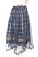 画像2: axes femme / チュール重ねチェックスカート  紺 Y-26-01-12-137-AX-SK-SZ-ZY (2)