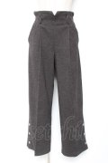axes femme / スエード調ワイドパンツ M チャコール Y-26-01-12-138-AX-PA-SZ-ZY