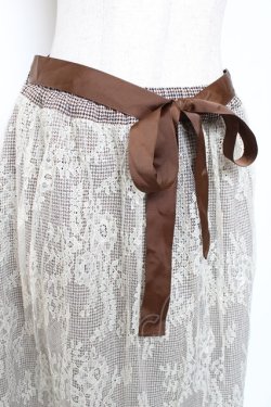 画像3: axes femme / リバーシブルレーススカート  茶 Y-26-01-12-139-AX-SK-SZ-ZY