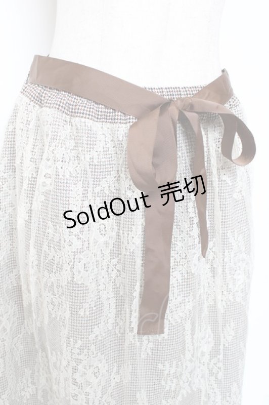 画像3: axes femme / リバーシブルレーススカート  茶 Y-26-01-12-139-AX-SK-SZ-ZS (3)